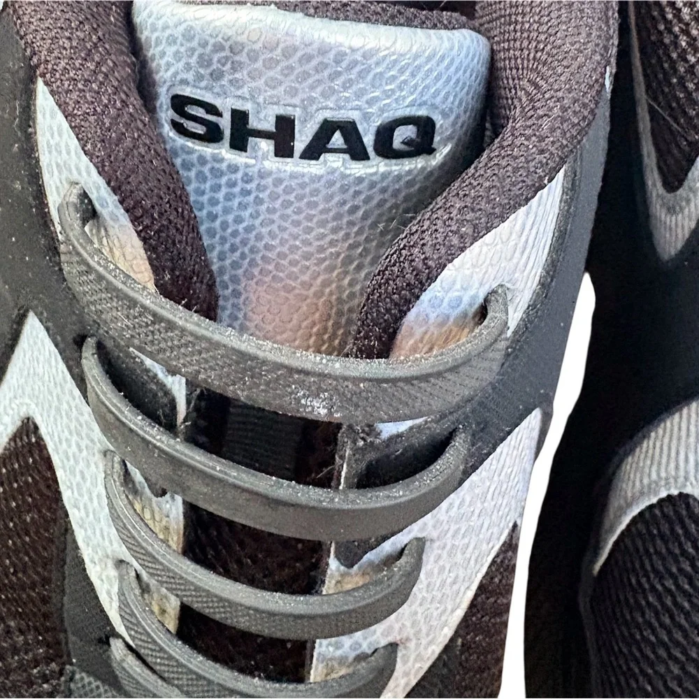 Shaq Black and Gray Men's Sneakers mesh athletic slip on sneakers. Worn 1X.